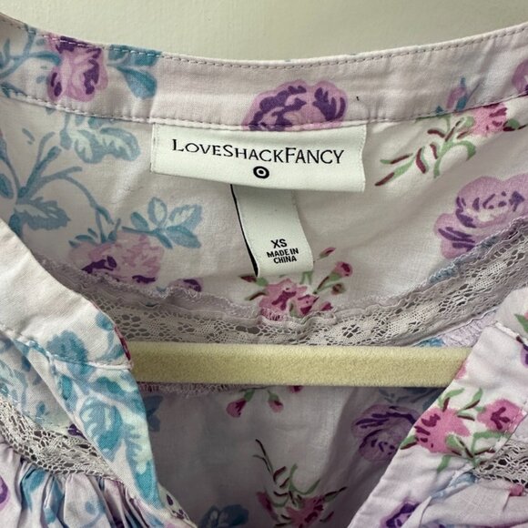 Love Shack Fancy x Target Lavender Ruffle Dress XS - Picture 4 of 5